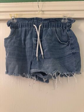 Wild Fable Drawstring High Waisted Denim Shorts